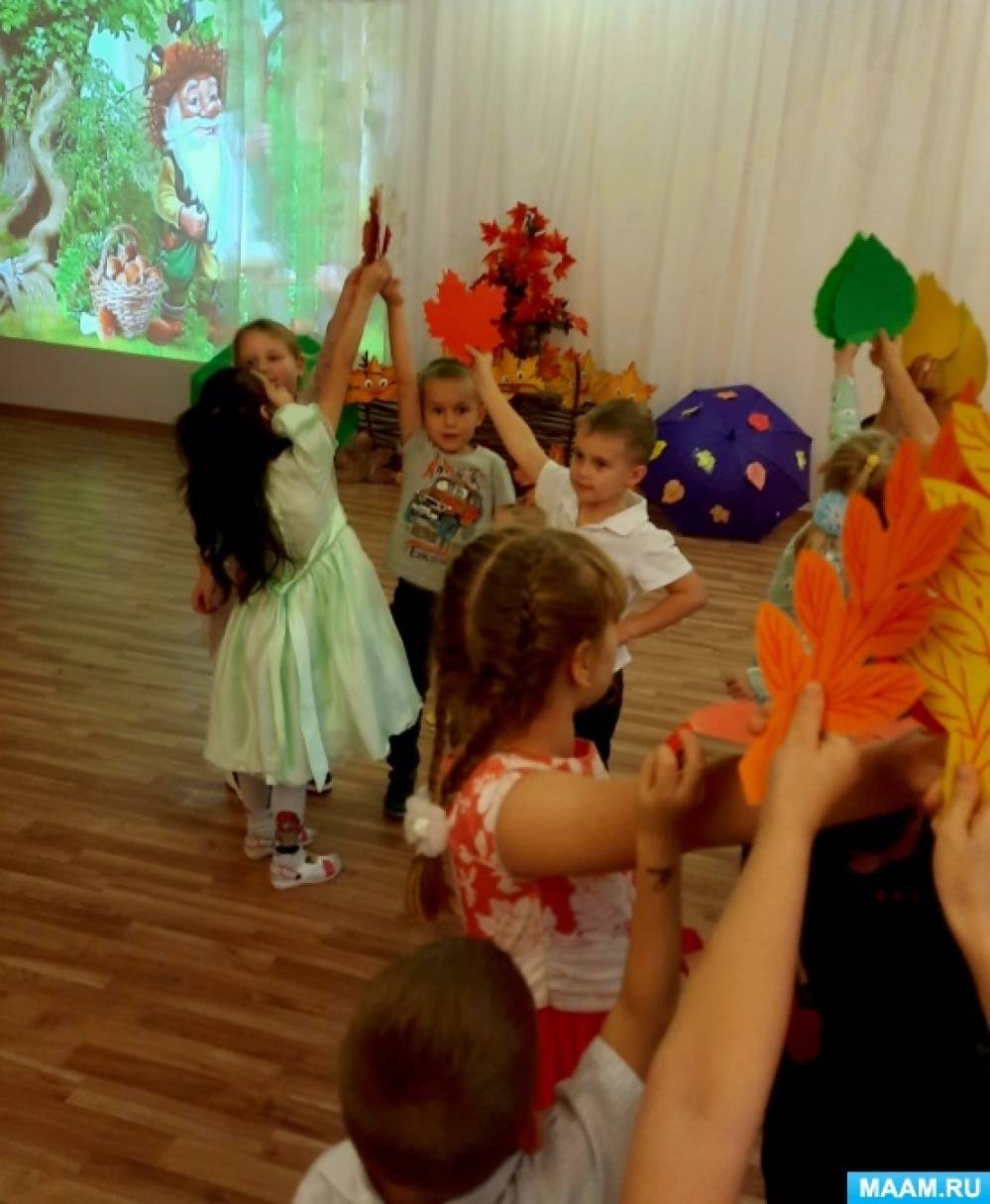 Фотоотчёт об музыкальных осенних развлечениях в рамках тематической недели «Золотая осень» в детском саду