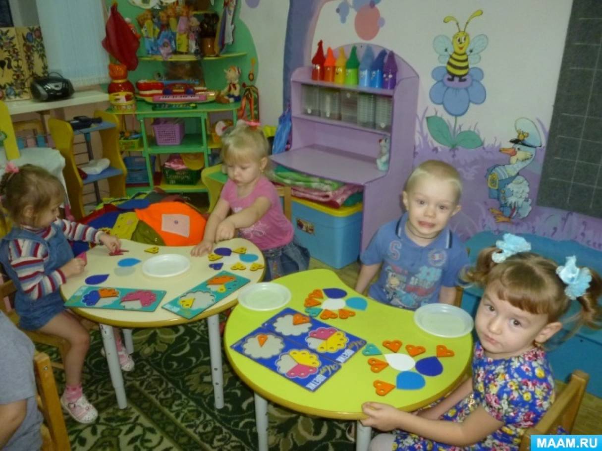 Конспект занятия в младшей группе с использованием развивающих игр В ...