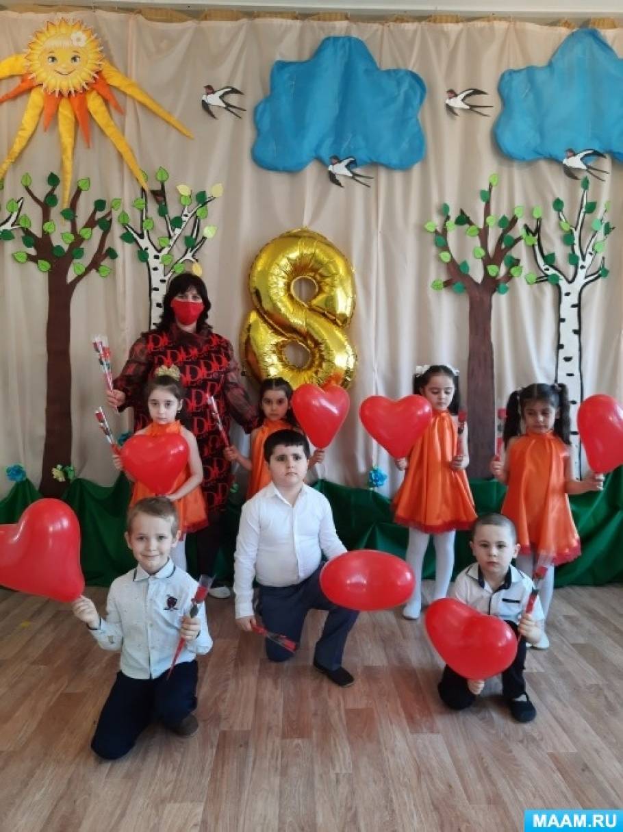 Сценарий праздника 8 Марта для детей разновозрастной младшей группы по мотивам сказки «Красная шапочка»