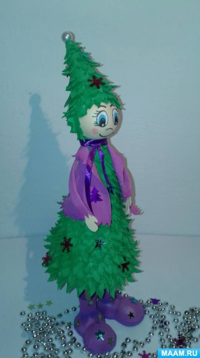 новогодние куклы. набор "создай куклу" волшебная мастерская. новогодние поделки из помирана. игрушки на елку из фоамирана. девочка елочка из фоамирана.