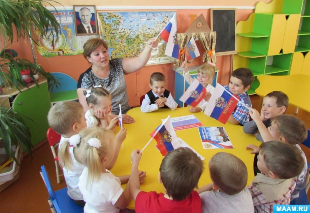 Занятие по нравственно патриотическому воспитанию старшая группа. День России фотоотчет.