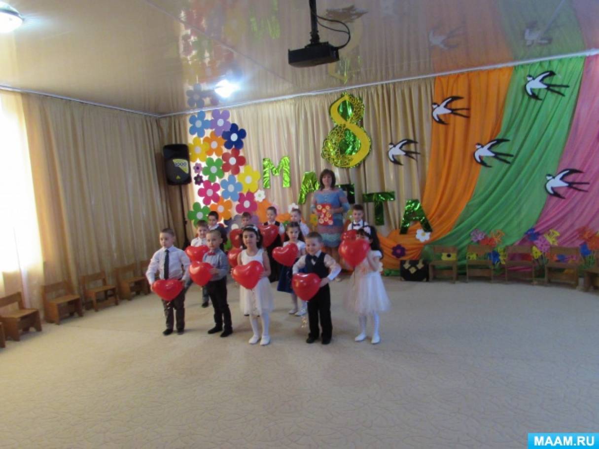 сценарий к 8 марту средняя группа
