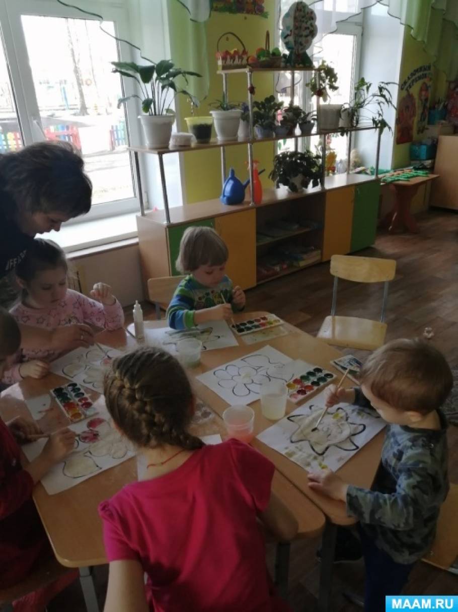 Смотреть фотографию №2 Фото №2 Рисование красками рисовать манной крупой можно круглый год
