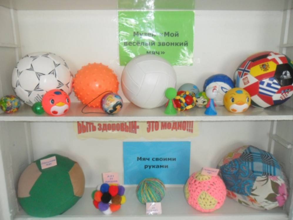 Мой веселый мяч младшая группа. Мини музей мяча в детском саду. Мячи в ДОУ. Проект мой веселый звонкий мяч. Веселый мяч поделка в детский сад.