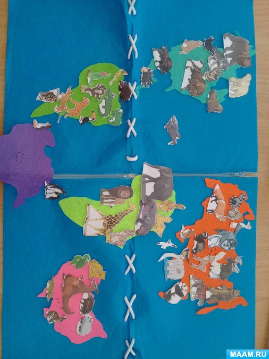 Дидактический материал «Карта мира» для детей дошкольного возраста (4фото). Воспитателям детских садов, школьным учителям и педагогам - Маам.ру