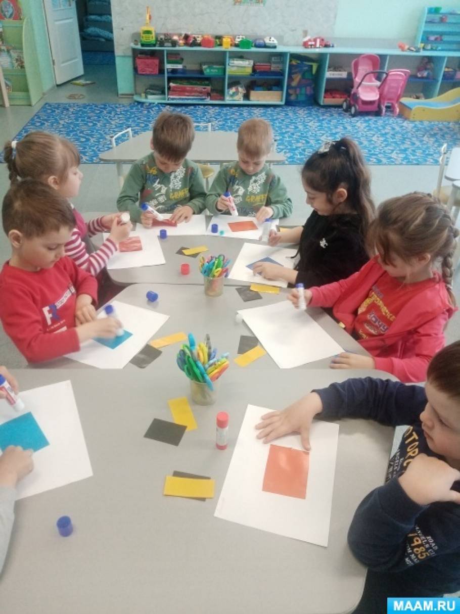 Конспект занятия по аппликации в старшей группе «Поезд» (2 фото ...