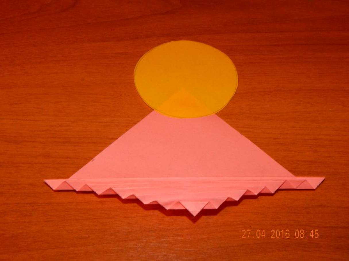как сделать объемный треугольник из картона