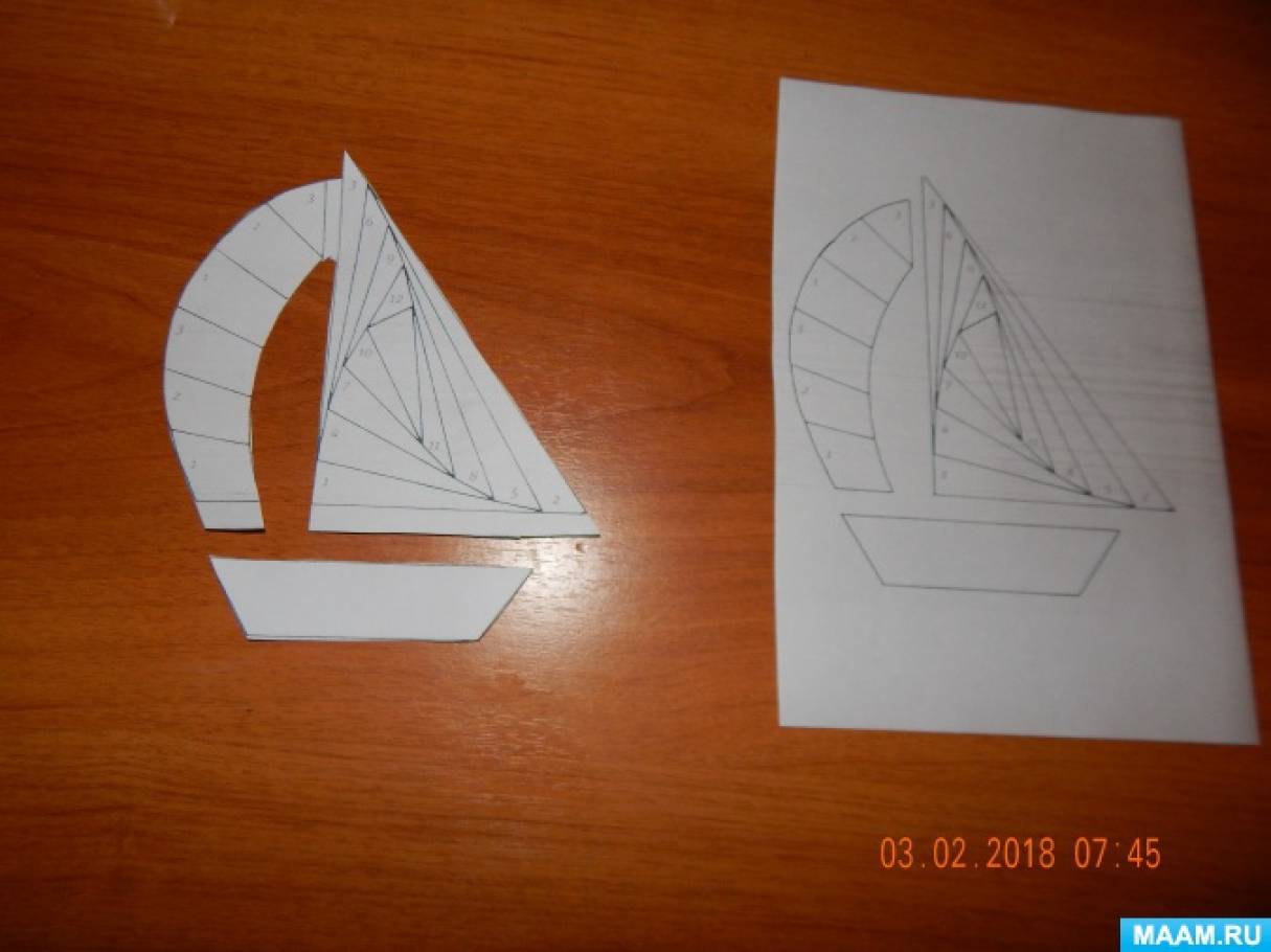 Мастер-класс. Праздничная открытка «Парусник» в технике айрис фолдинг с ...