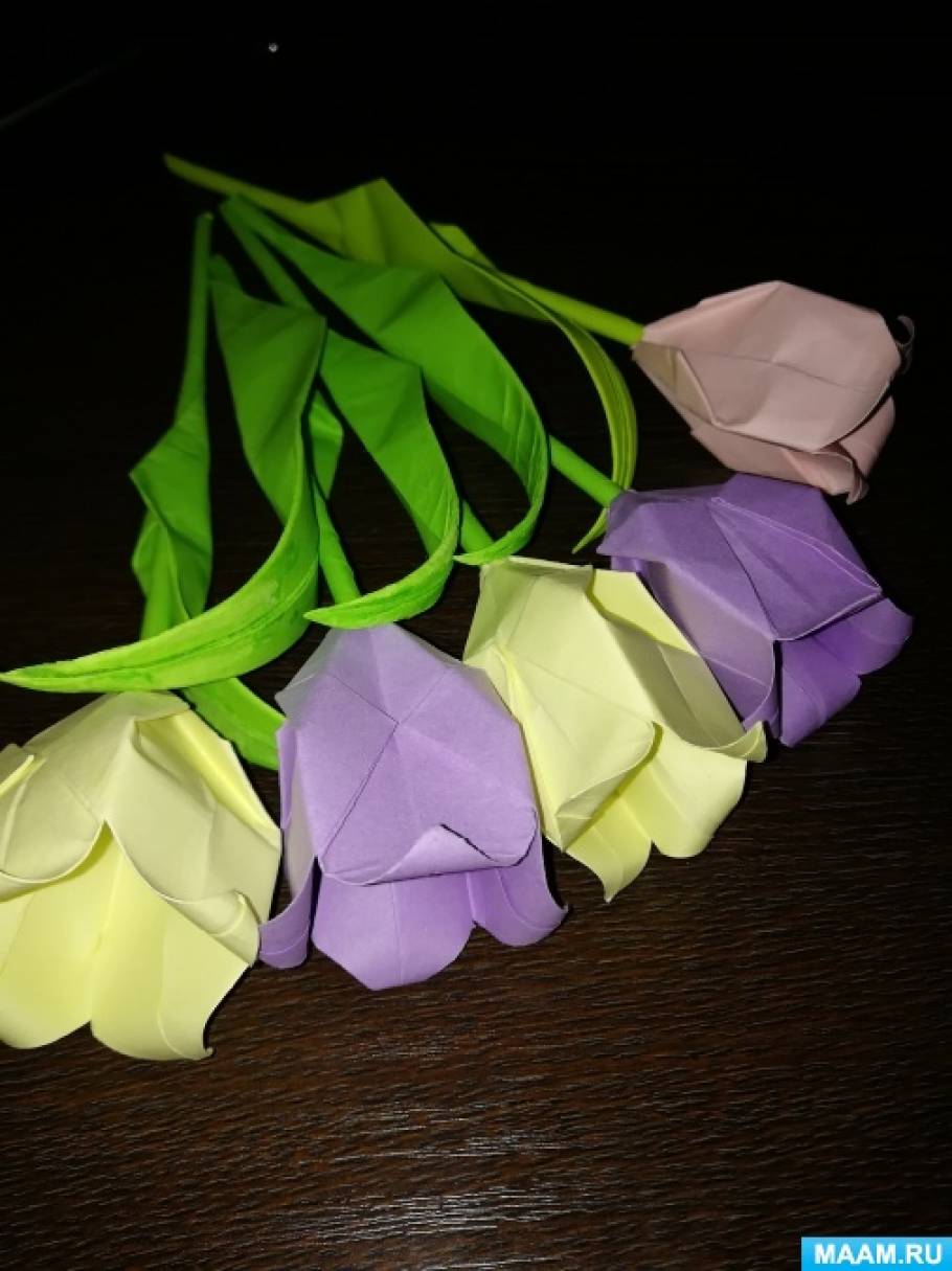 Простые цветы из бумаги (легко, быстро) пошаговых фото. Своими руками