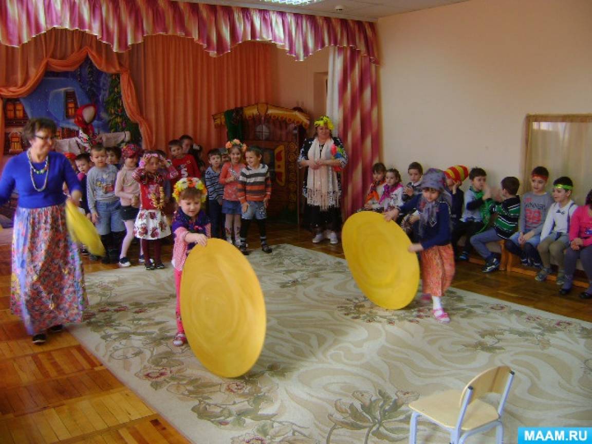 Развлечение для детей масленица в детском саду