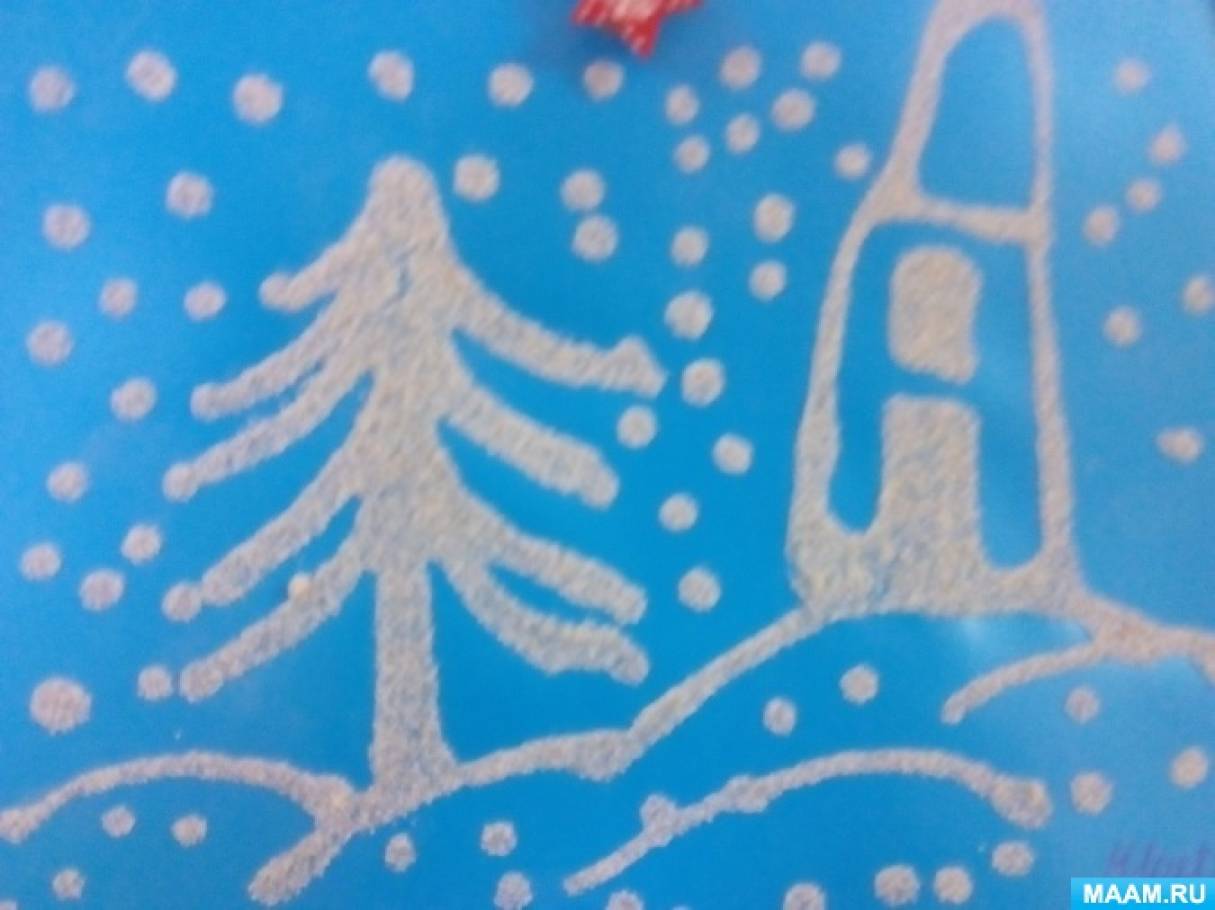 Конспект НОД по рисованию «Волшебный зимний лес» для старшего дошкольного возраста