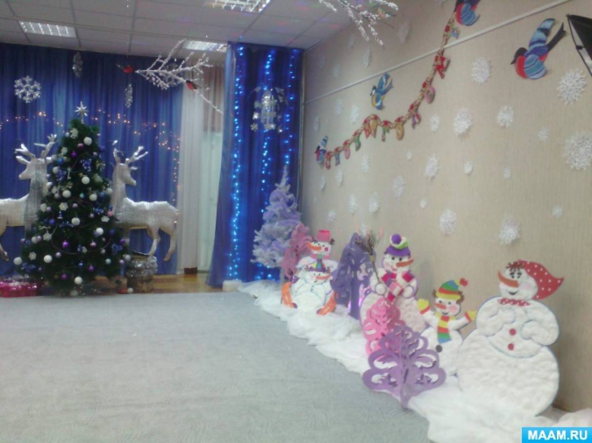 фойе детского сада к новому году. новогоднее украшение зала в доу. новогоднее украшение актового зала. украшаем фойе детского сада к новому году. украшение холла в детском саду к новому году.