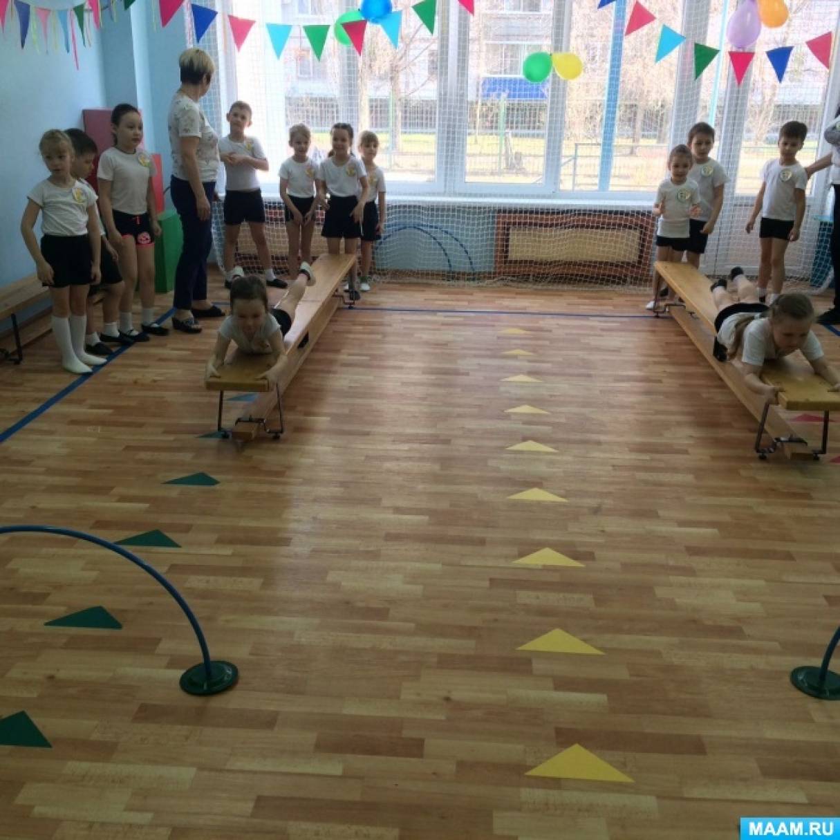 Спортивное развлечение в старшей группе. Веселый старт старшая группа цель.