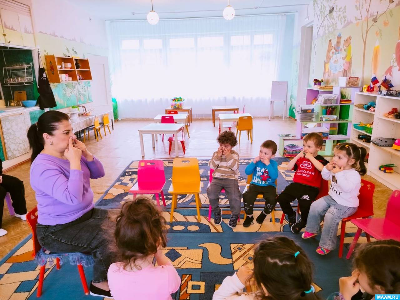 Точечный массаж и дыхательная гимнастика для детей в ДОУ - фото Точечный массаж и дыхательная гимнастика для детей в ДОУ