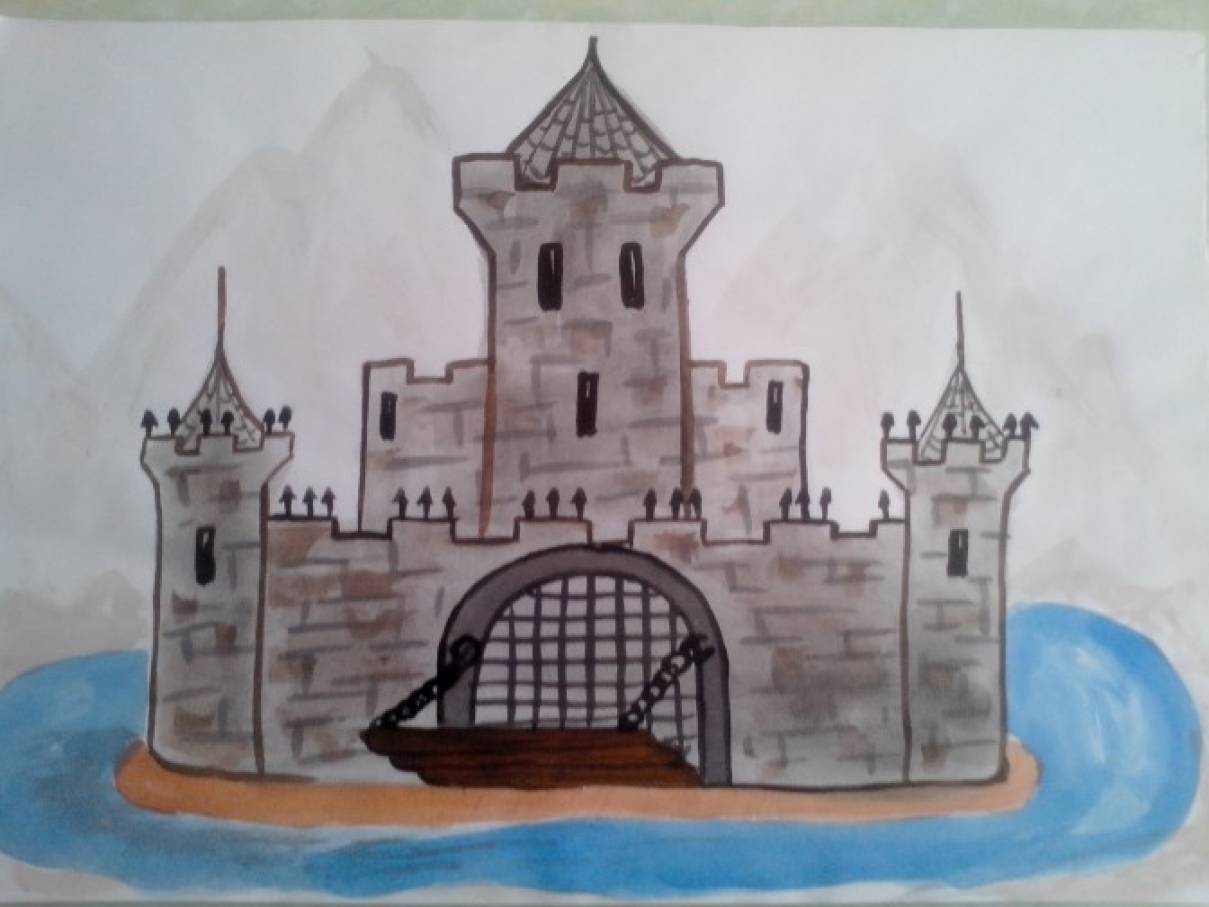 Старая крепость рисунок город. Замок рисунок. Замок рисунок карандашом. Замок изо. Замок рисунок для детей.