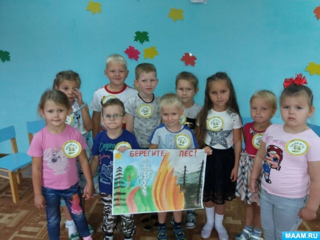 Конспект занятия в подготовительной группе «Берегите лес»
