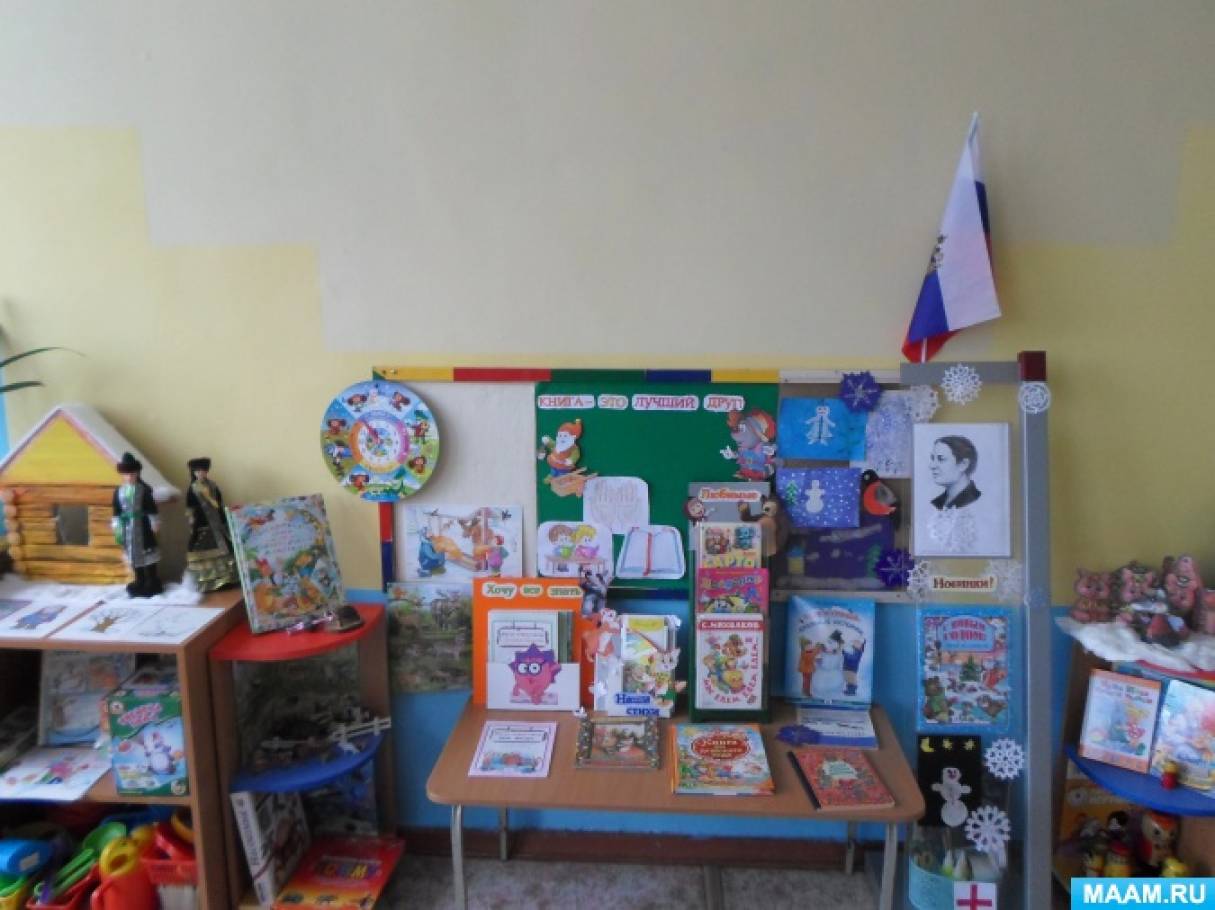 Фото Книжный Уголок В Детском Саду
