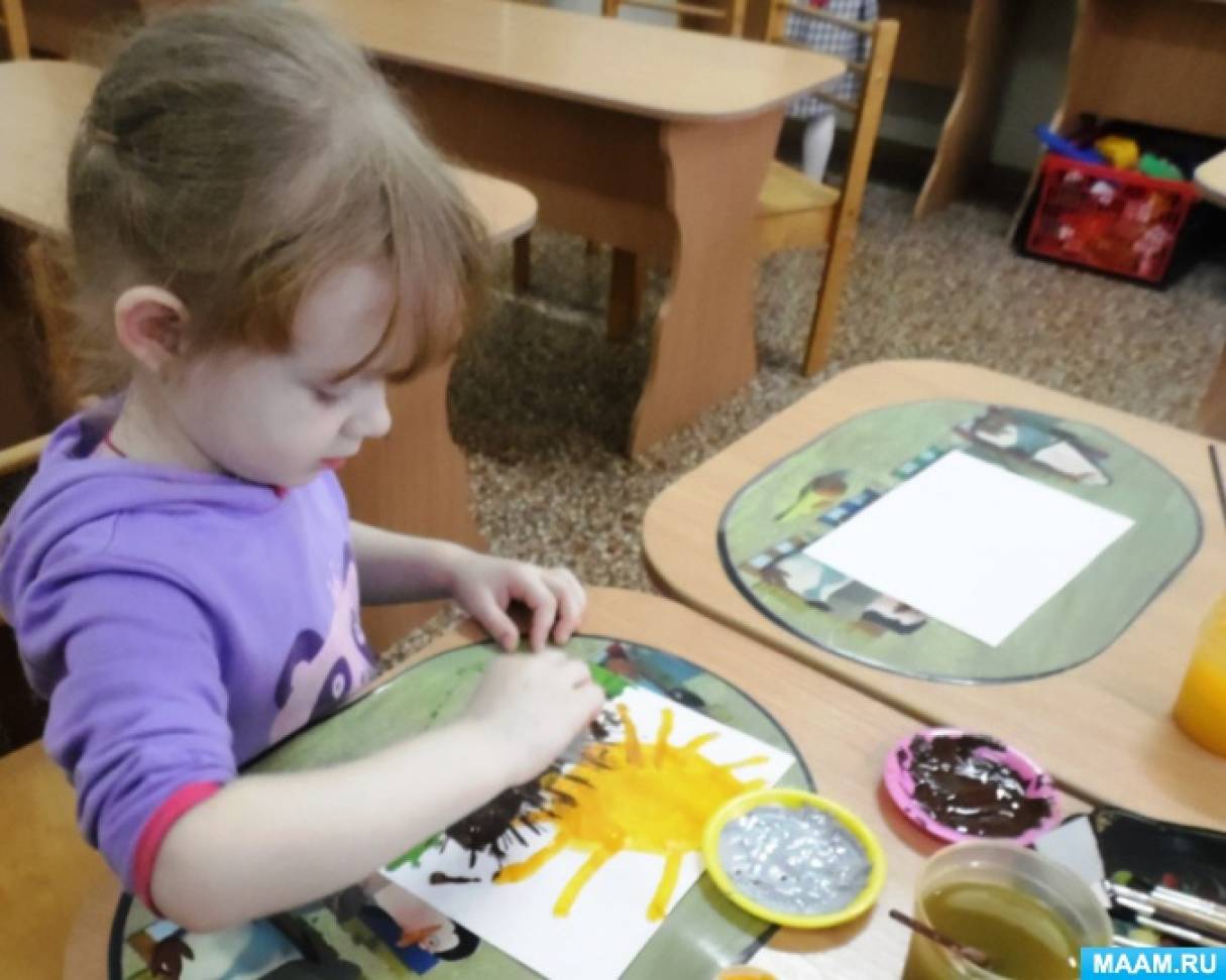 Использование нетрадиционных техник рисования в НОД с детьми младшего ...