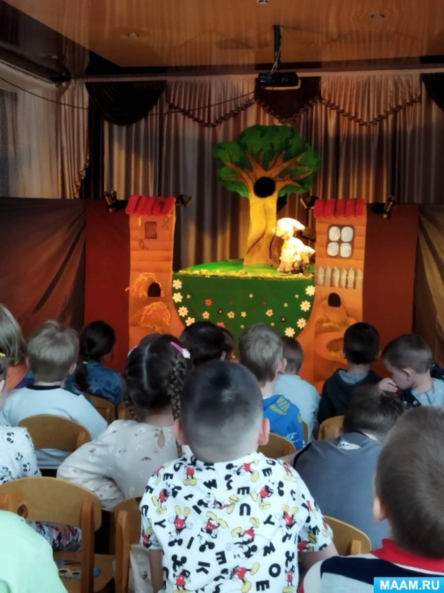 Кукольный спектакль «Совушка-Сова» в детском саду «Берёзка». Фотоотчёт