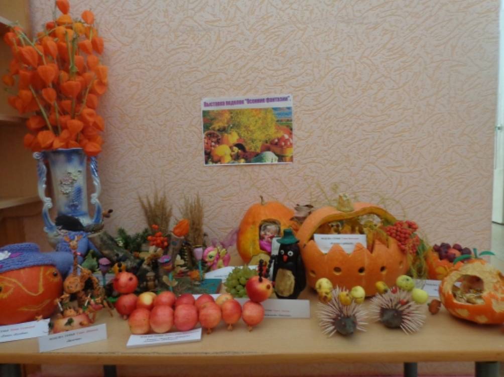 Конкурс поделок из природного материала «Осенние фантазии» Фото Конкурс поделок из природного материала «Осенние фантазии»