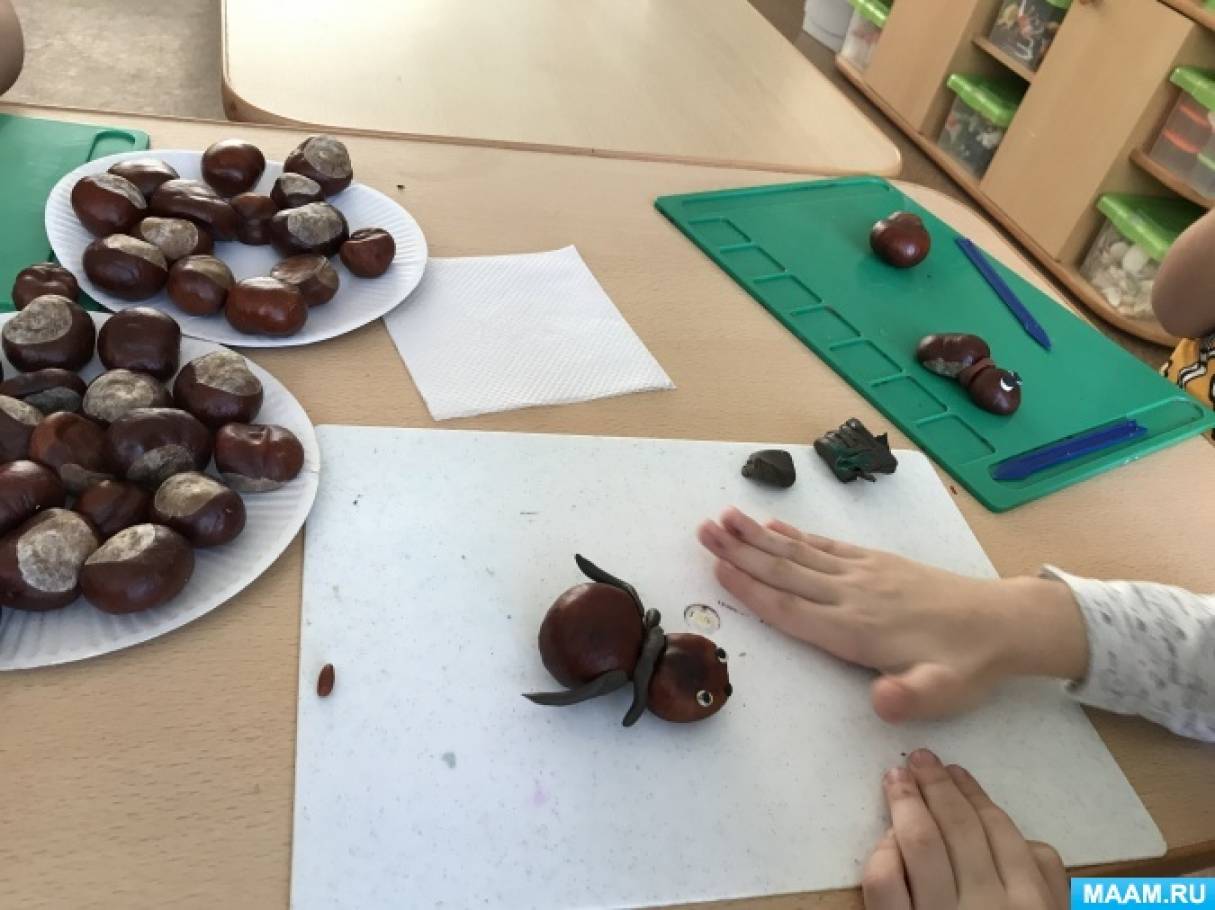 Поделки из каштанов для детей