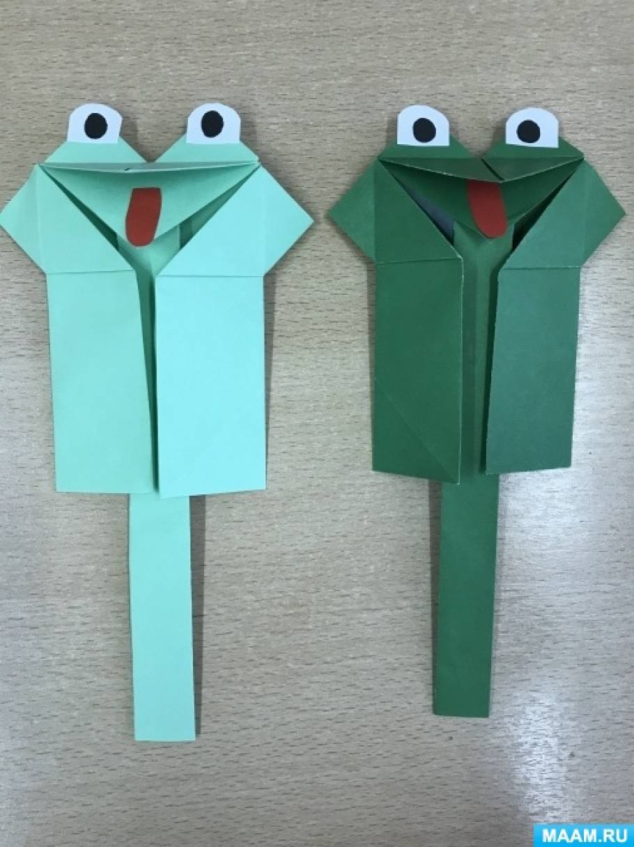 Мастер-класс по оригами из бумаги «Лягушка-квакушка» для детей от 5 лет
