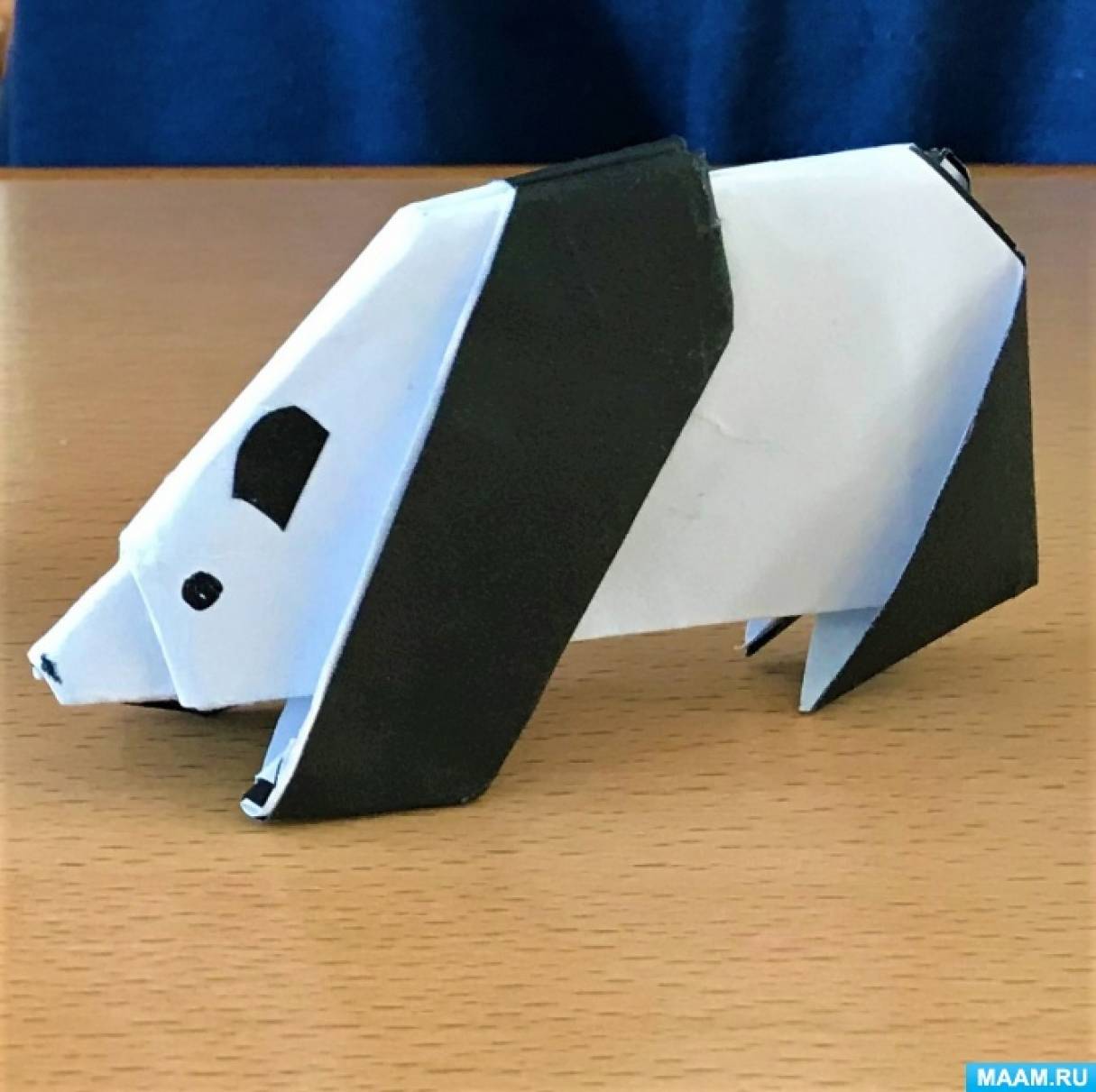 Мастер-класс по оригами «Большая панда» для детей от 5 лет