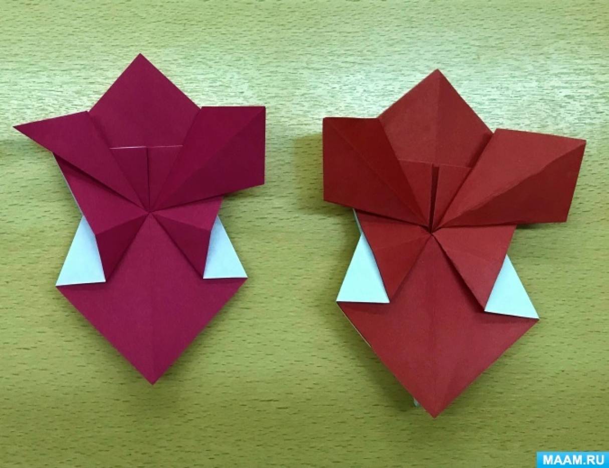 Мастер-класс по оригами «Цветок на подставке» для детей старшегодошкольного возраста (20 фото). Воспитателям детских садов, школьнымучителям и педагогам - Маам.ру
