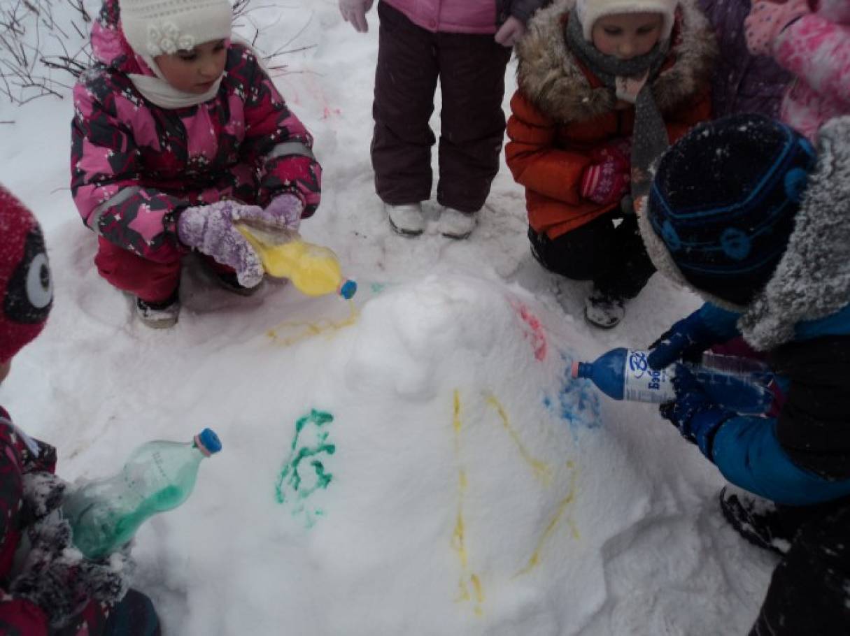 Играем со снегом. Эксперименты зимой в детском саду. Экспериментальная деятельность зимой на прогулке. Экспериментирование со снегом в старшей группе. Опыты зимой в подготовительной группе.