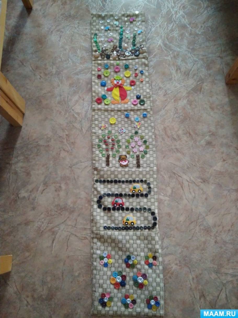 Массажный коврик для детей своими руками