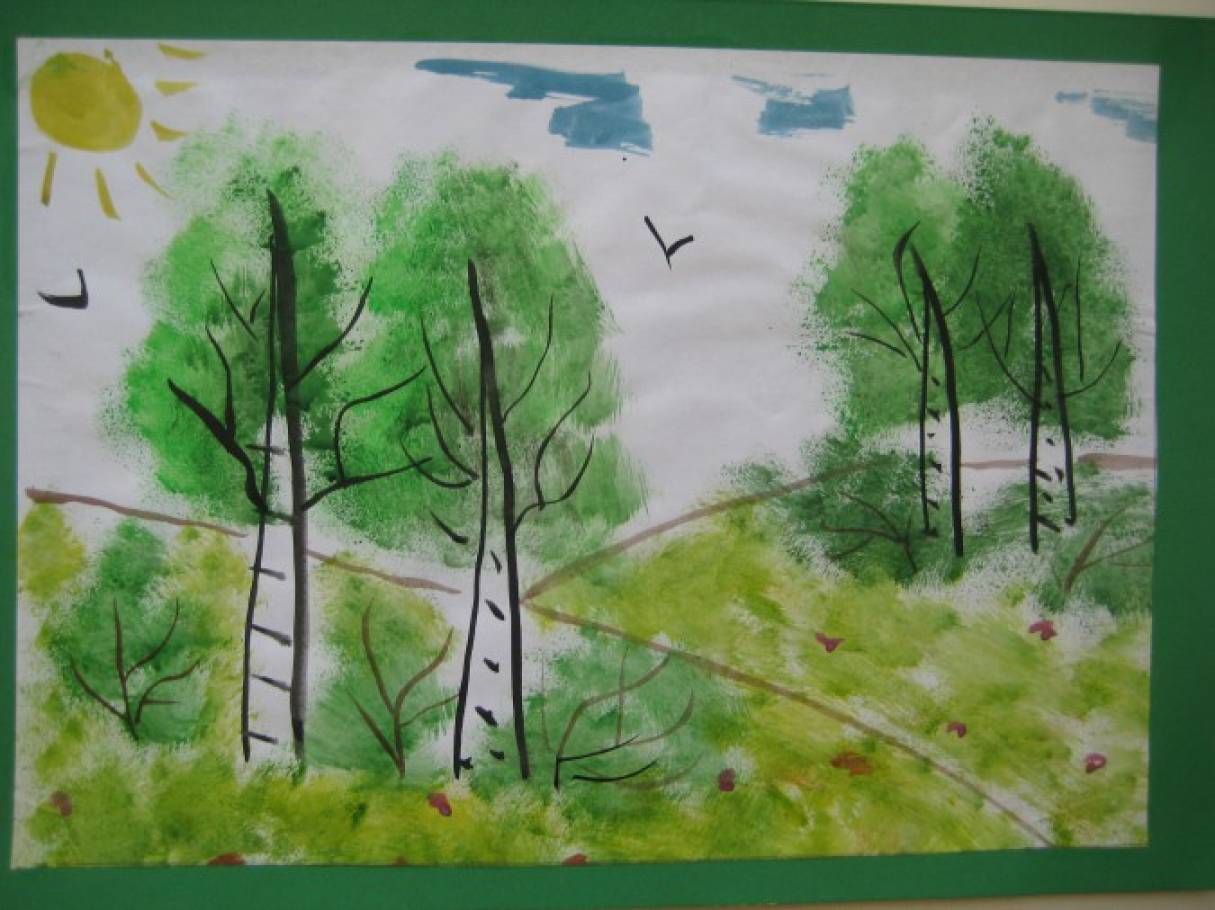 Рисование поролоном (13 фото). Воспитателям детских садов, школьным ...