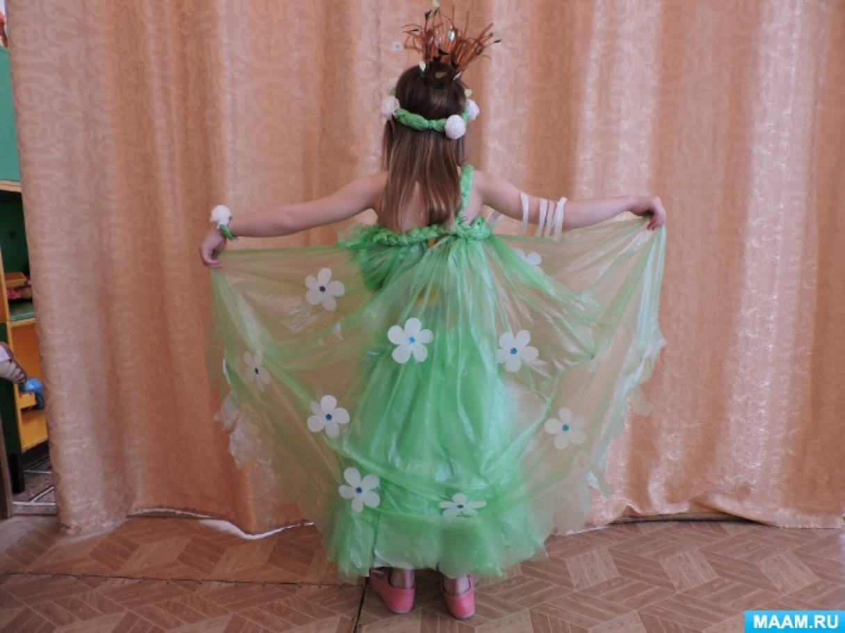 Платье из подручных материалов своими руками на конкурс