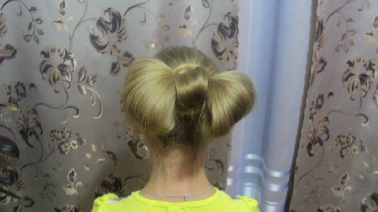 Мастер-класс причёски для девочки «Бант»