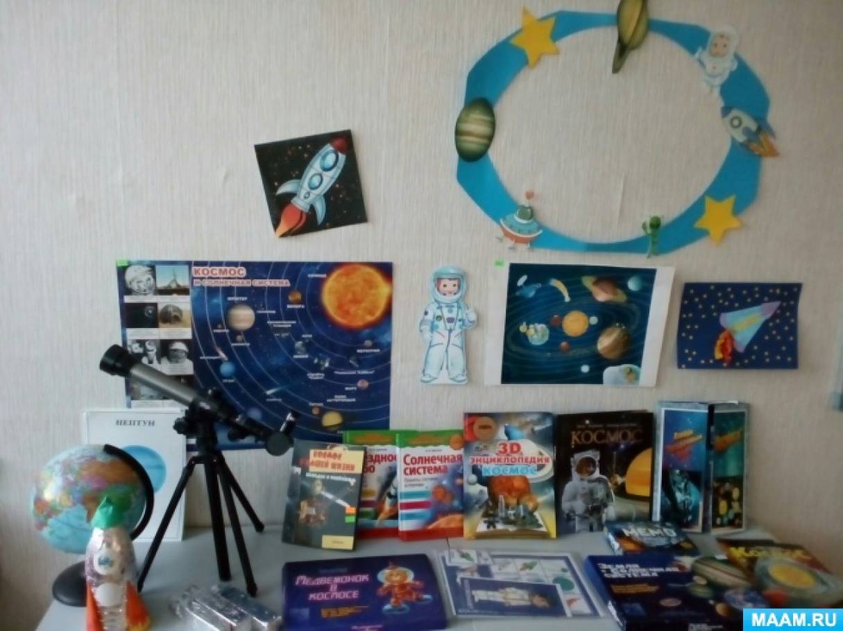 Фотоотчет «Выставка к Дню Космонавтики. Атрибуты для полета в Космос ...