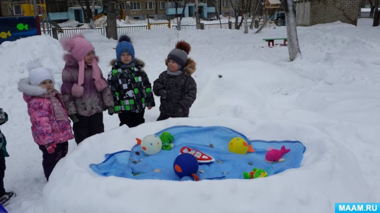 Детский сад снежок. Зимний участок в детском саду. Снежные постройки в детском саду на участке. Постройки из снега в детском саду. Зимняя площадка в детском саду.