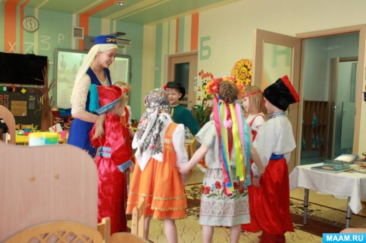 Конспект занятия с дошкольниками «Богатство народов России»