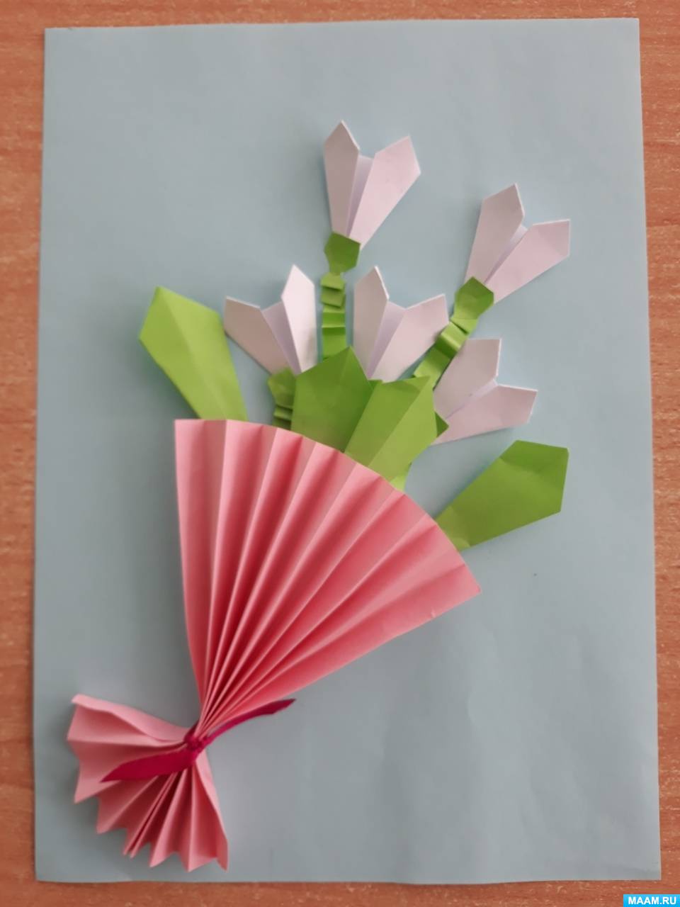 Цветок из бумаги - 800 поделок для детей. Пошаговые мастер-классы