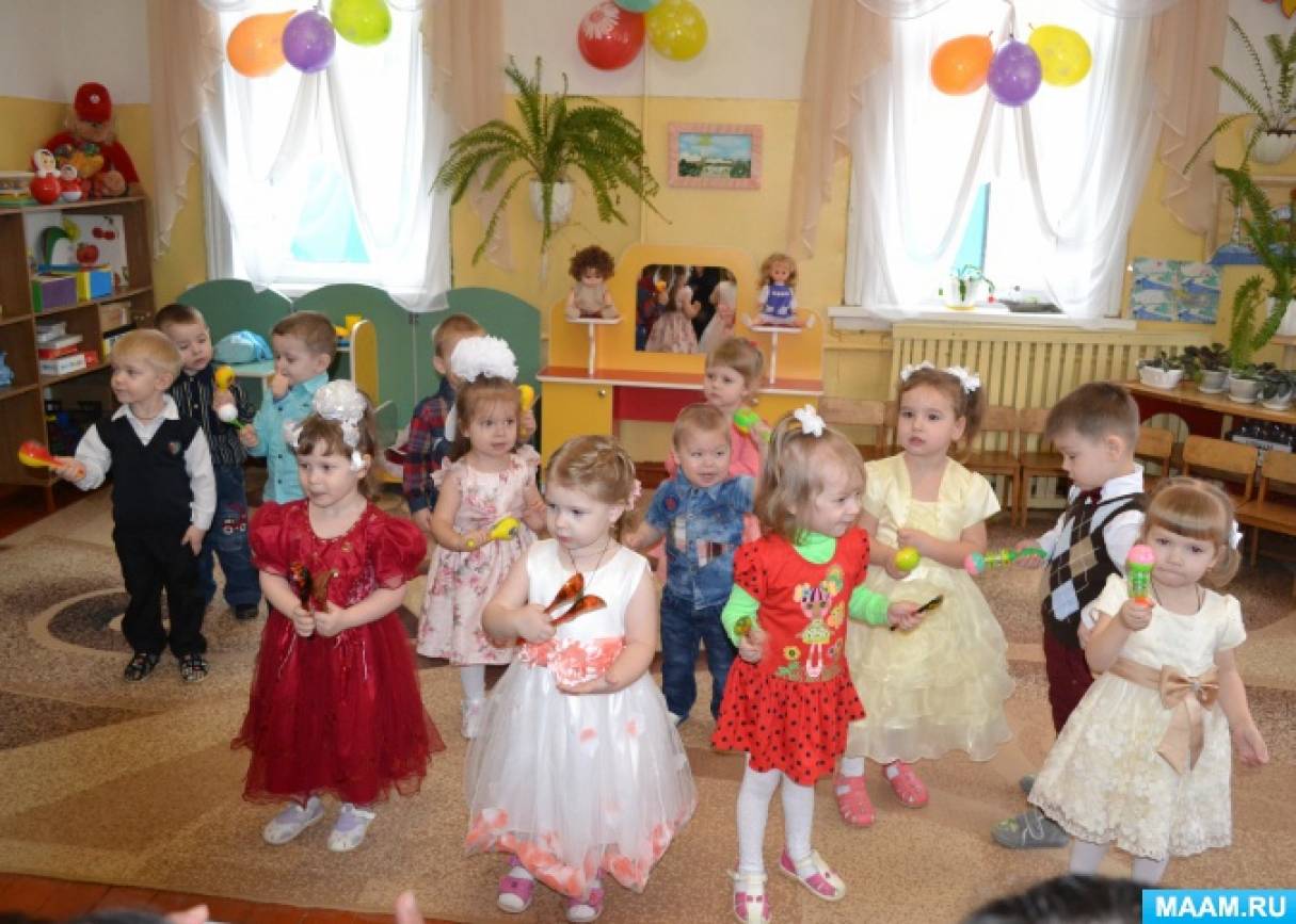 утренник 8 марта ясельная группа сценарий