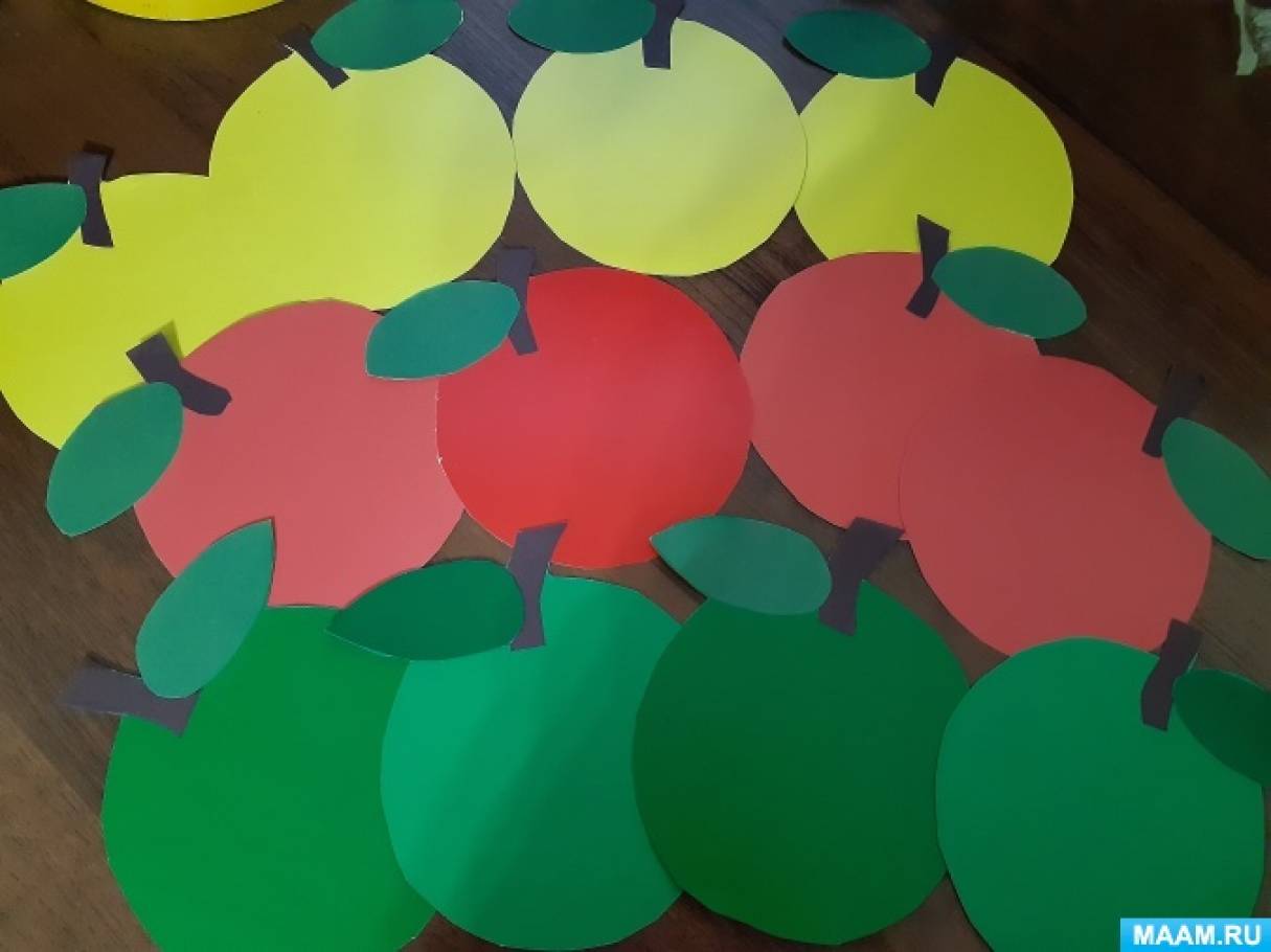 Дидактическая игра «Яблочко» своими руками для младшего дошкольного ...