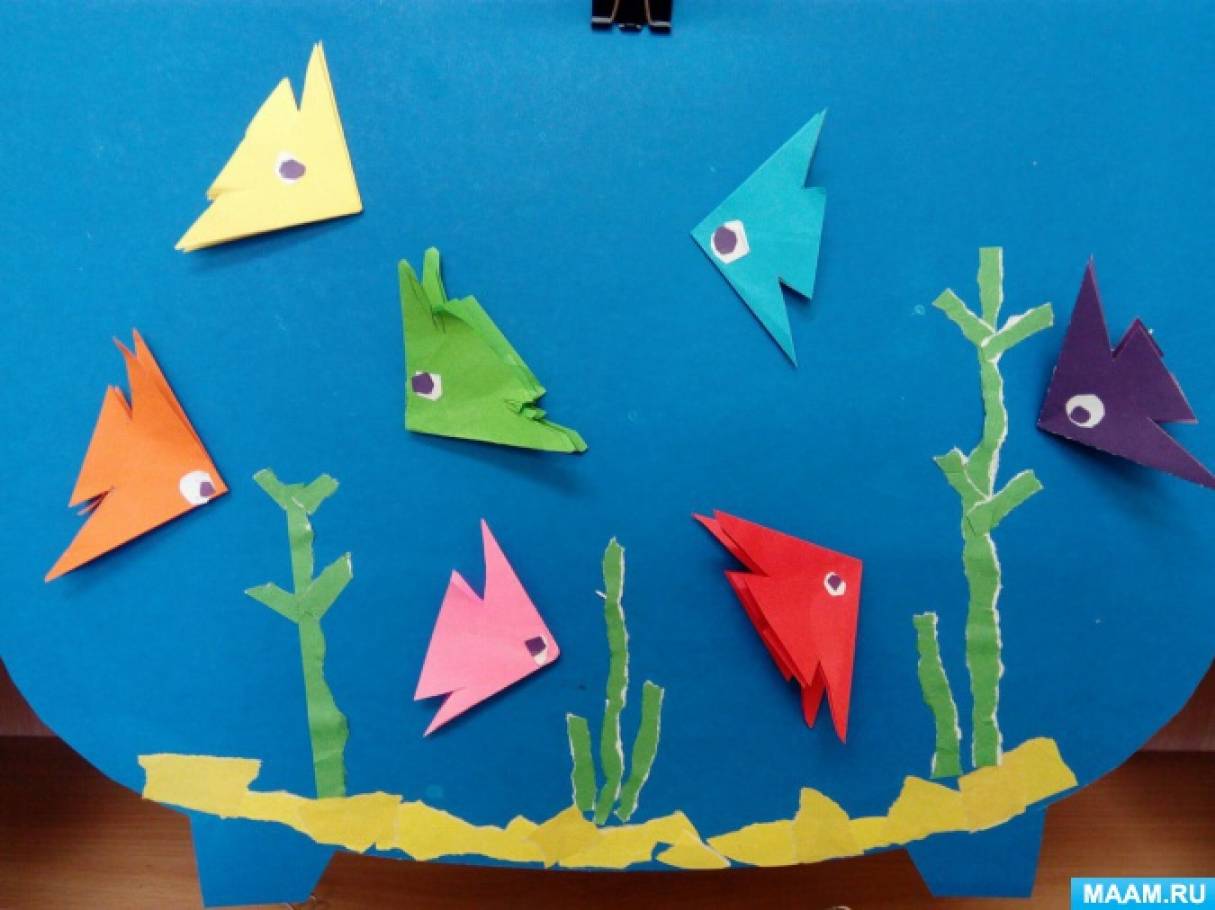 Оригами рыбка в старшей группе. Конструирование рыбка старшая группа. Конструирование из бумаги рыбка старшая группа. Рыбка в подготовительной группе. Конструирование рыбка в подготовительной группе.
