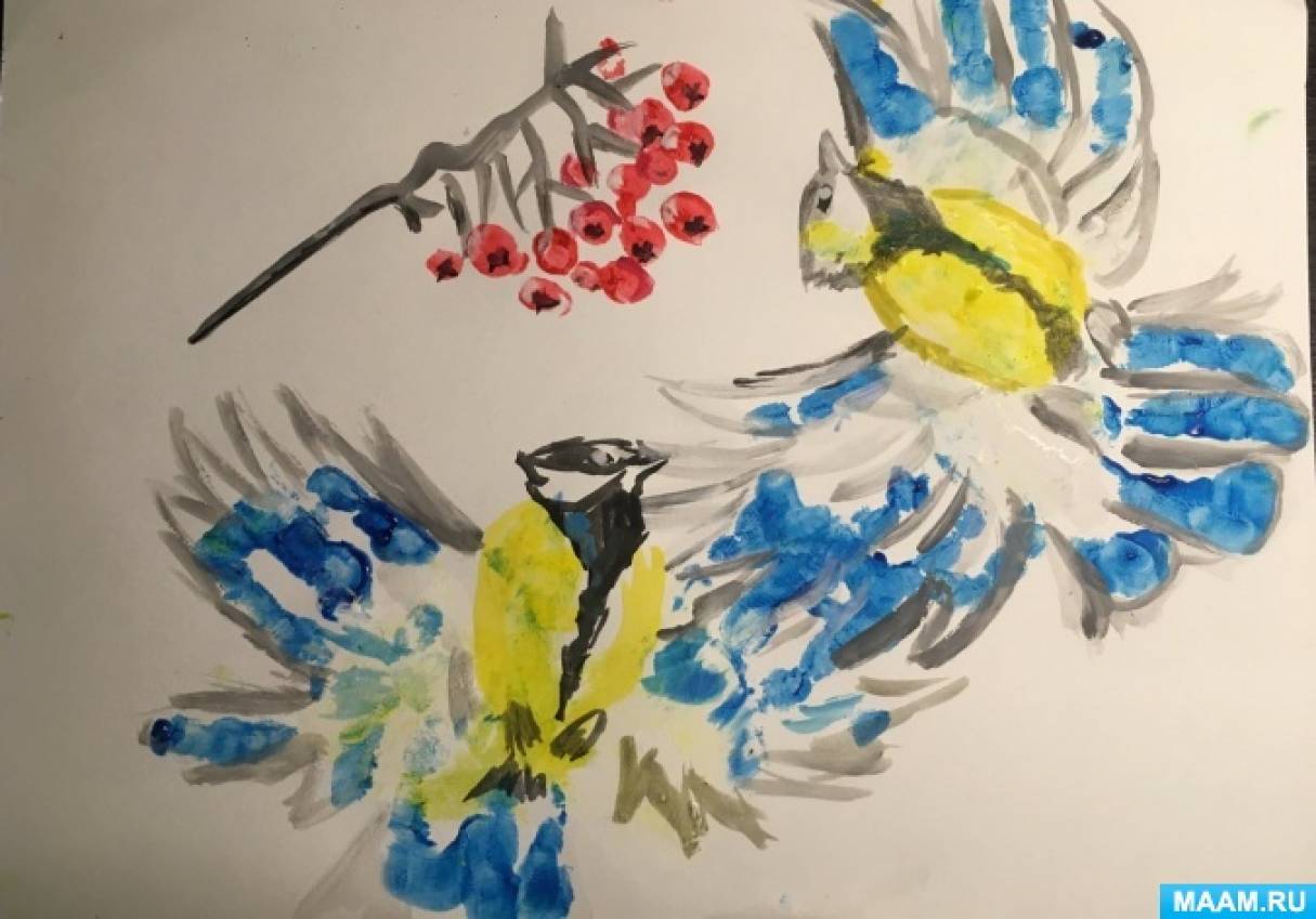 Рисование ранний возраст птицы