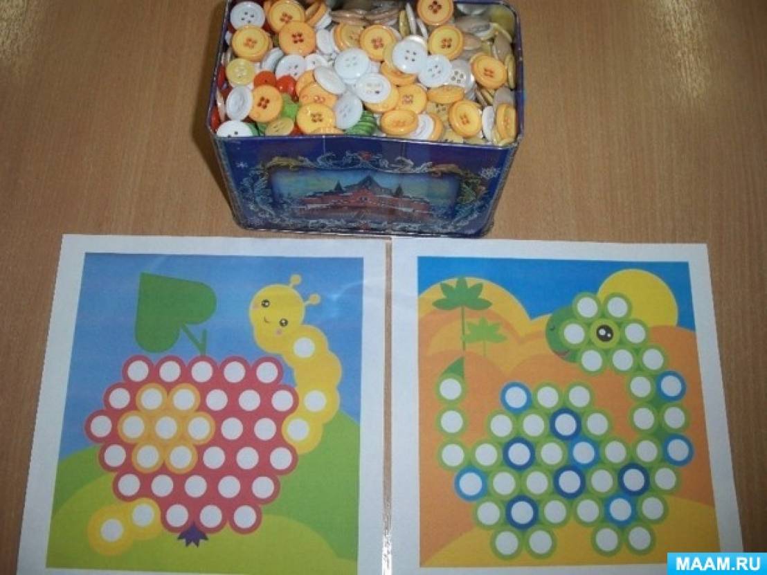 Играем с пуговками Фото Играем с пуговками