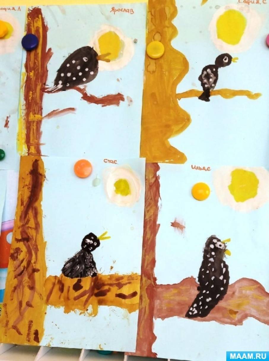 Фотоотчет день птиц в детском саду. Лепка в старшей группе на тему перелетные птицы. Лепка птицы весной.
