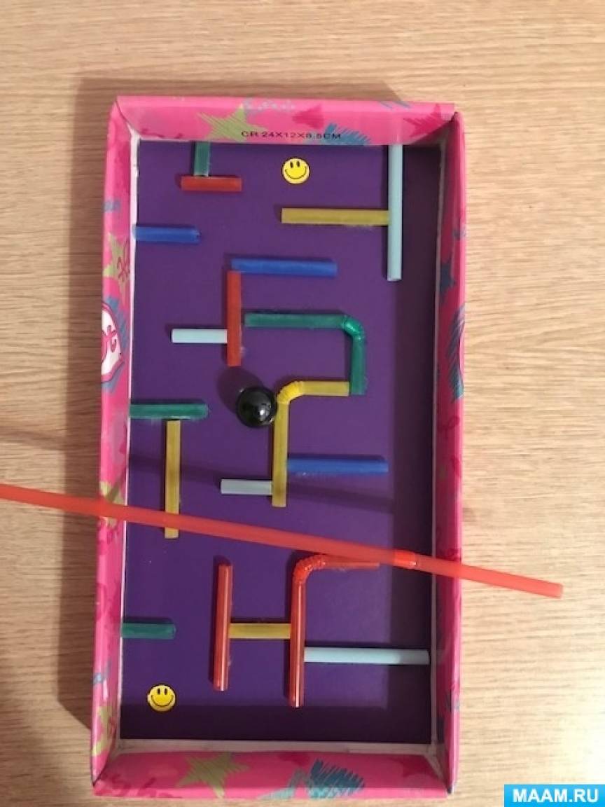 Дидактические игры, сделанные своими руками из картонной коробки, коктейльных трубочек, ткани