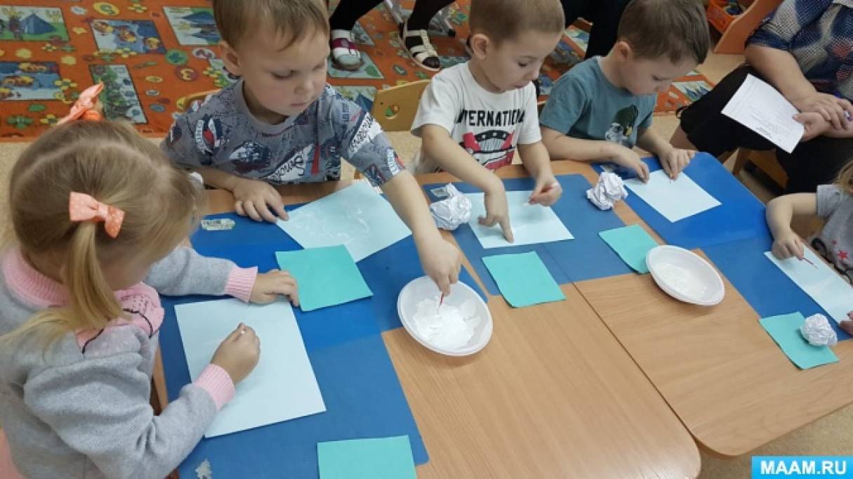 Конспект НОД по рисованию во второй младшей группе «Зимний лес»