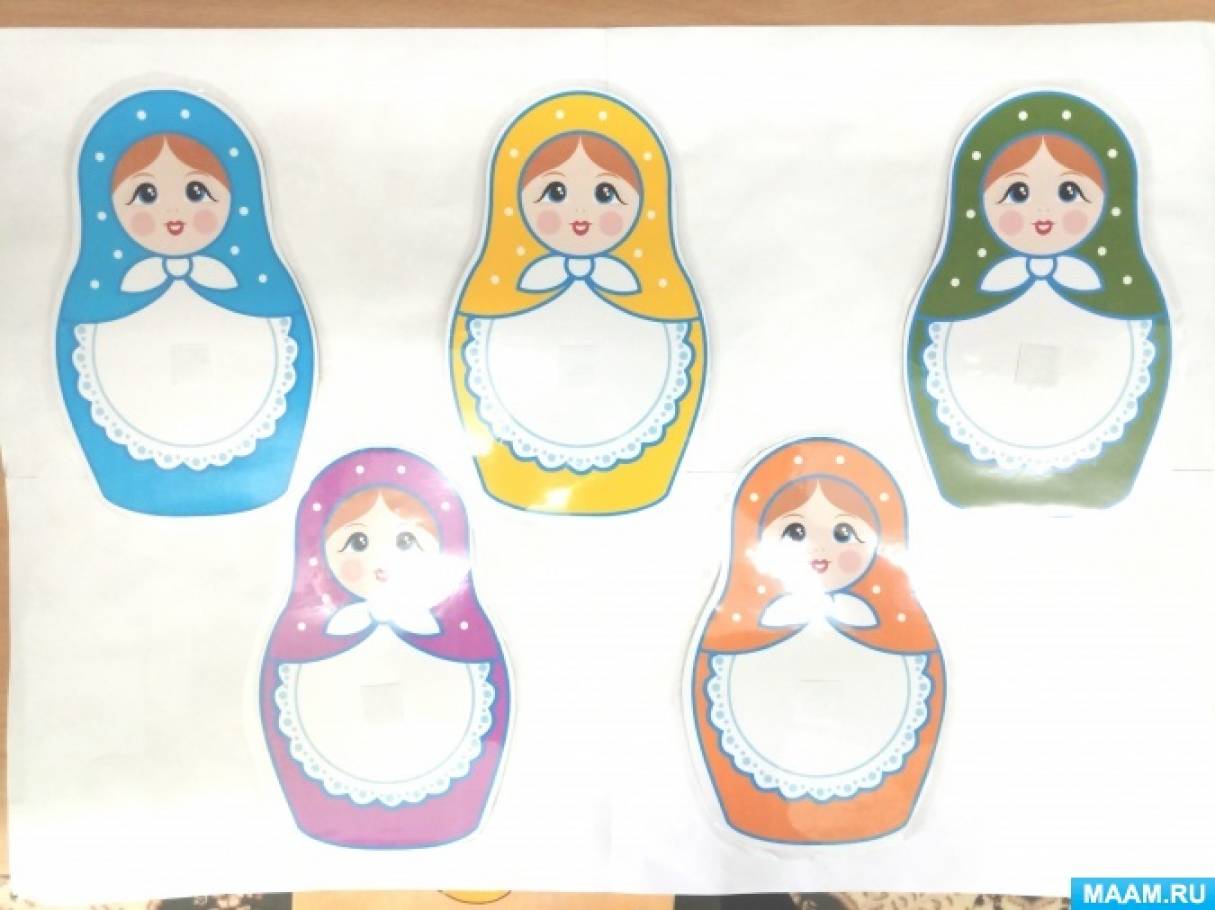 Раздаточный материал для игры «Цветочки для матрешки» (3 фото ...