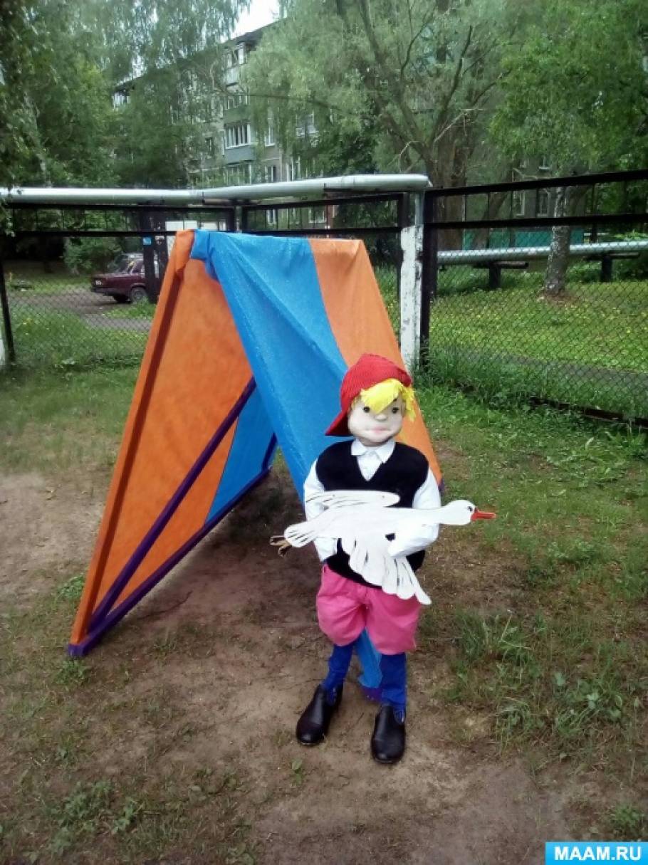 Оформление летнего детского участка «Чудесное путешествие Нильса с дикими гусями» Фото Оформление летнего детского участка «Чудесное путешествие Нильса с дикими гусями»