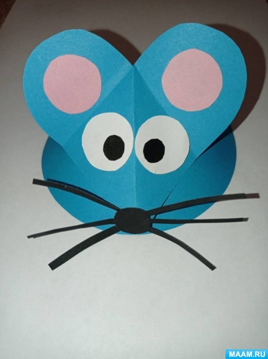 Мастер-класс по изготовлению поделки из бумаги «Забавный мышонок»