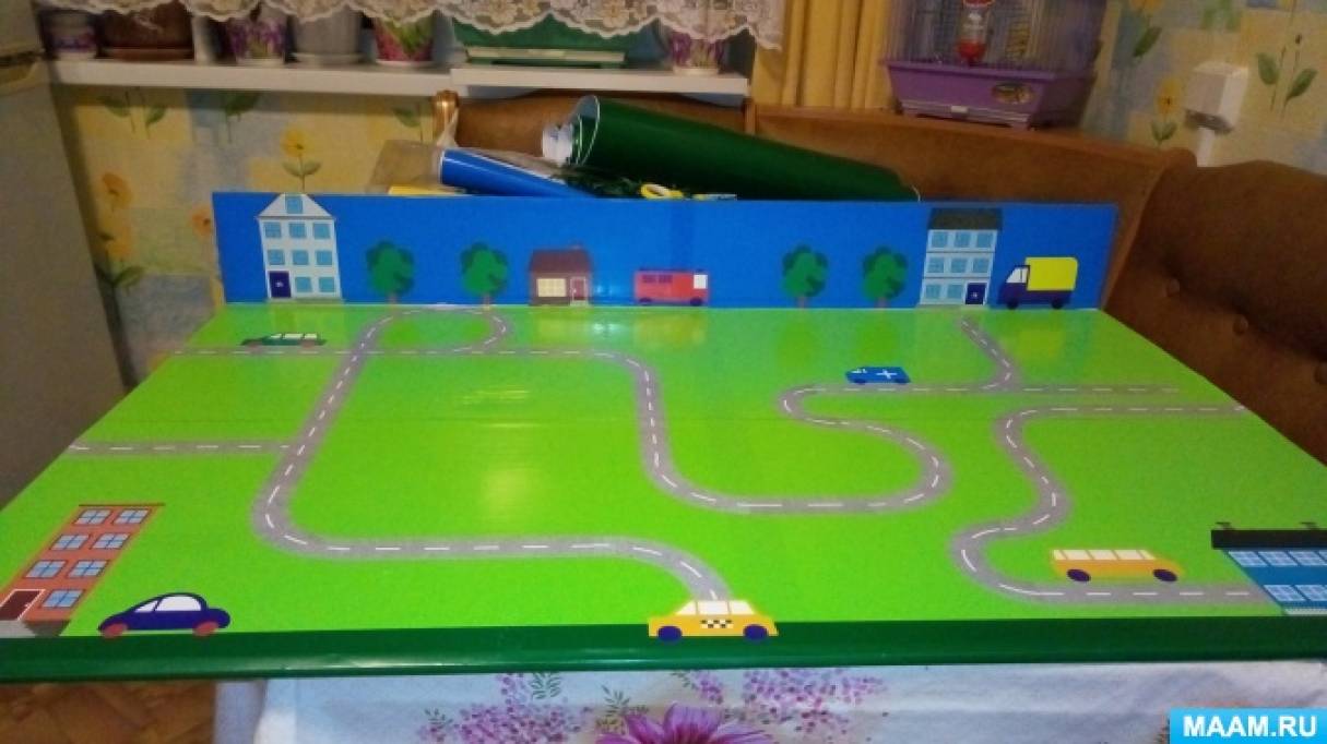 Макет дороги из панелей ПВХ (6 фото). Воспитателям детских садов ...