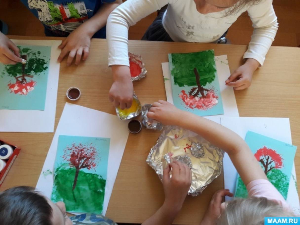 Занятие по работе с фольгой «Цветы для Снежной Королевы» для детей 5–6 лет. Воспитателям детских садов, школьным учителям и педагогам - Маам.ру
